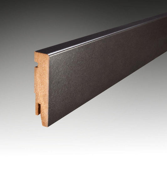 Classic Mat zwart Plint 12x75mm - BRANDFLOORS